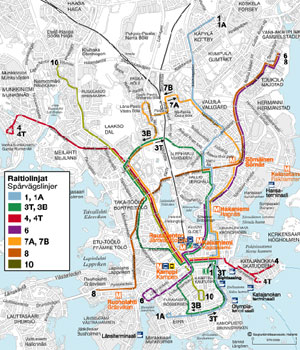 Tutustu Imagen Helsingin Raitiolinjat Kartta Viaterra Mx