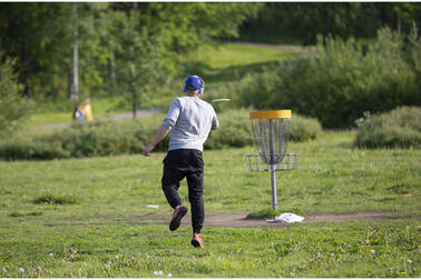 Paloheinänhuipun liikuntapuistoon suunnitellaan 18-väyläistä frisbeegolf-rataa.  Kuva: Marja Vaananen