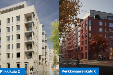 De nya objekten har bostäder i många olika storlekar, från enrummare till stora familjebostäder.