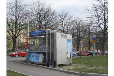 Jäätelökioski Helsingissä.