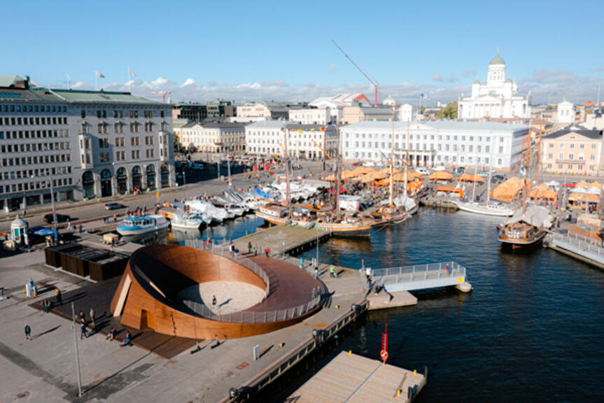 Ilmakuva Kauppatorilta Ilmakuva Kauppatorilta