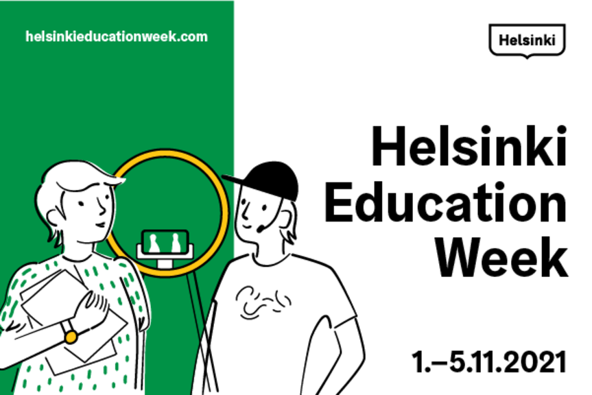 Helsinki Education Week -tapahtumaviikon 1.-5.11.2021 tunnuskuva Helsinki Education Week -tapahtumaviikon 1.-5.11.2021 tunnuskuva