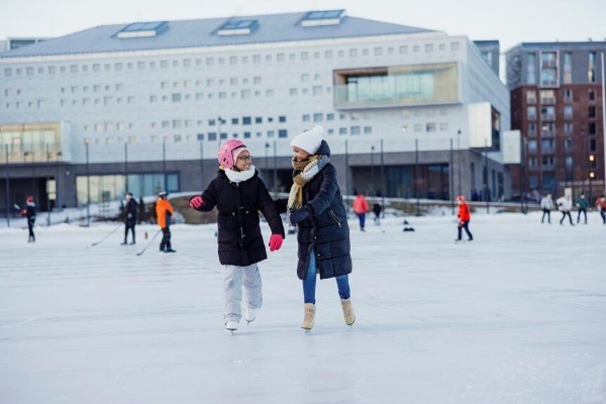 Jätkäsaari, luistelu Jätkäsaari, luistelu