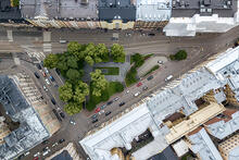 Ilmakuva kaupungista. Kuva: Sasa Tkalcan / Helsinki Partners