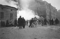 Lnnrotinkatu 35 - Abrahaminkatu 7 pommituksen jlkeen 30.11.1939. Kuvaaja tuntematon. HKM