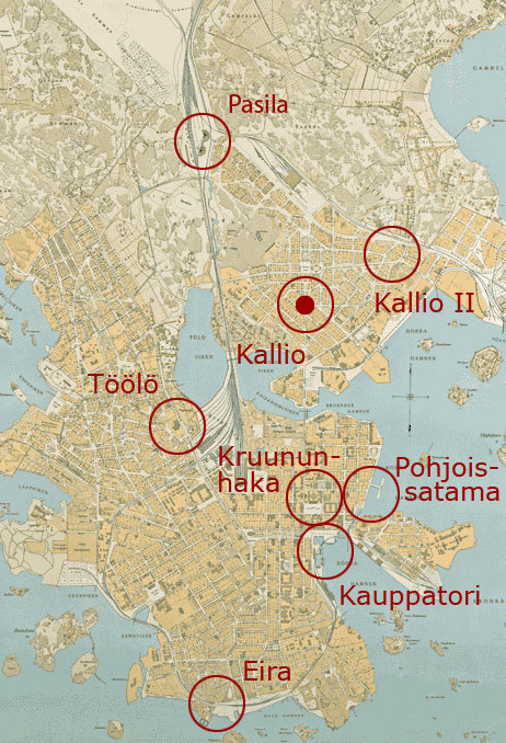 Yksi klikkaus = vaihtaa aluekartan. Kaksi klikkausta = kuvanauhakooste